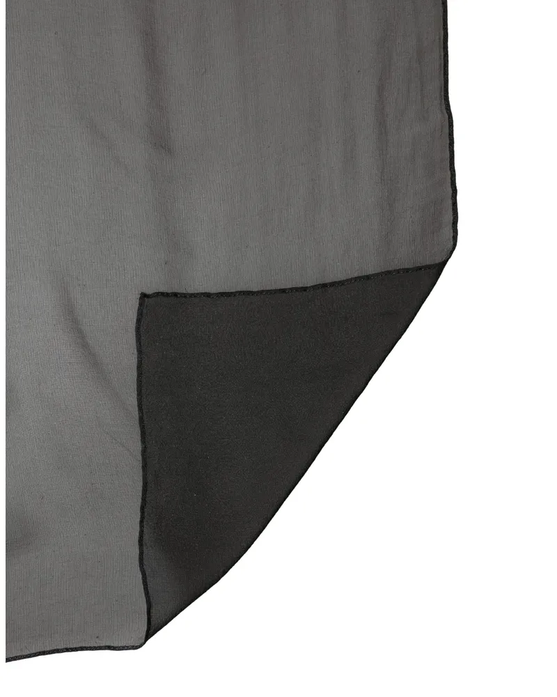 Dolce & Gabbana Women's Black Silk Neck Wrap Shawl Stole 167cm X 126cm Scarf Black