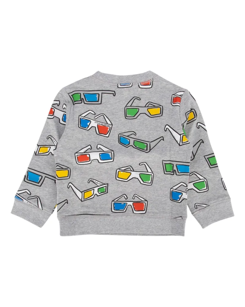 Stella McCartney Kids Boys' Felpa Grigiomedmelmult Cotton Felpe Sweater Gray