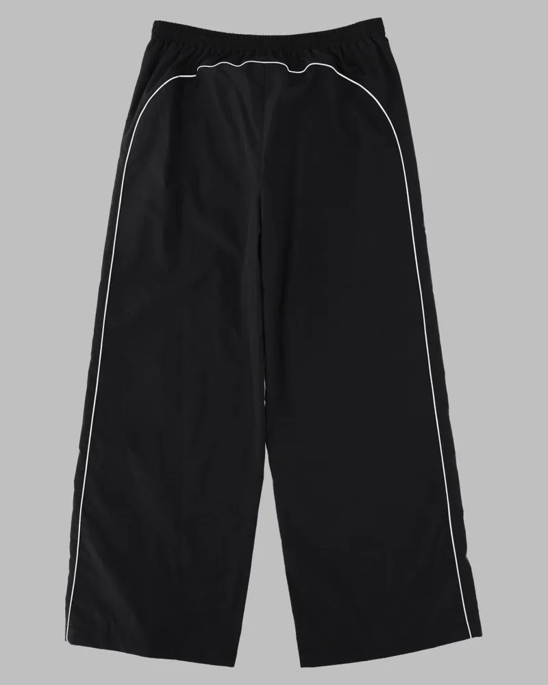Balenciaga Cotton Track Trousers — Black Black