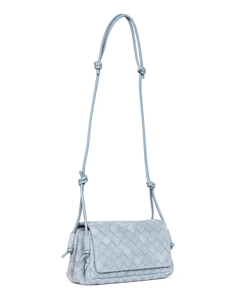 Bottega Veneta Women's Crossbody Bag Mineral Notturno Light Blue Calfskin Blue