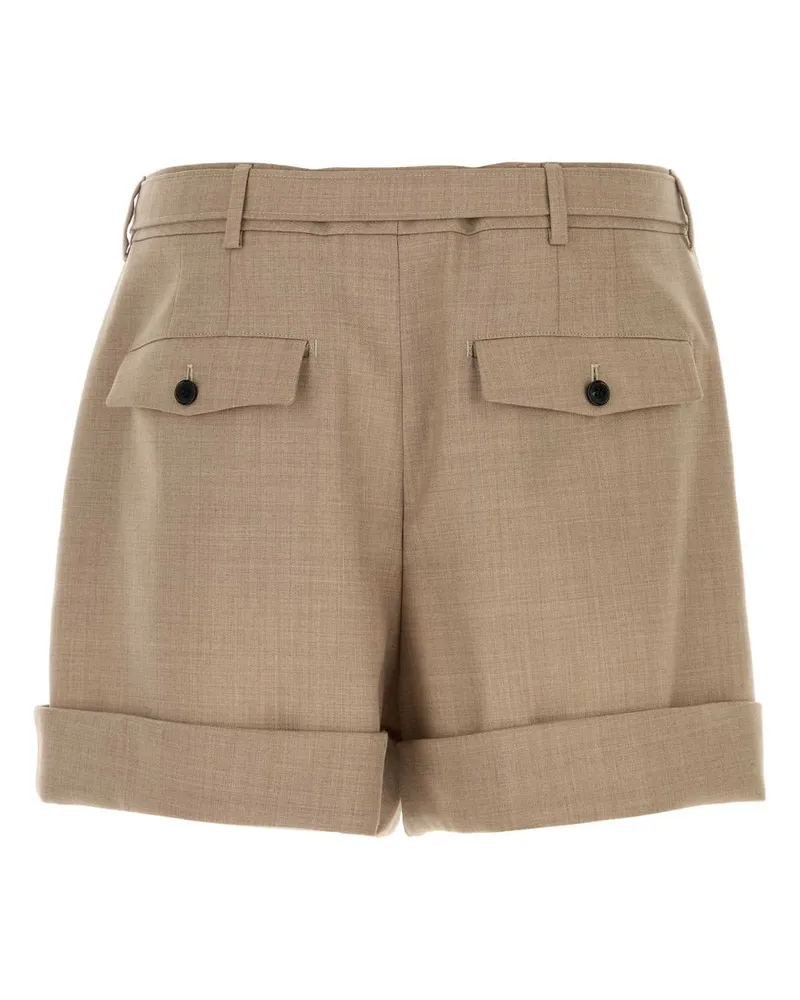 Saint Laurent Avec Bermuda Shorts — Beige Beige