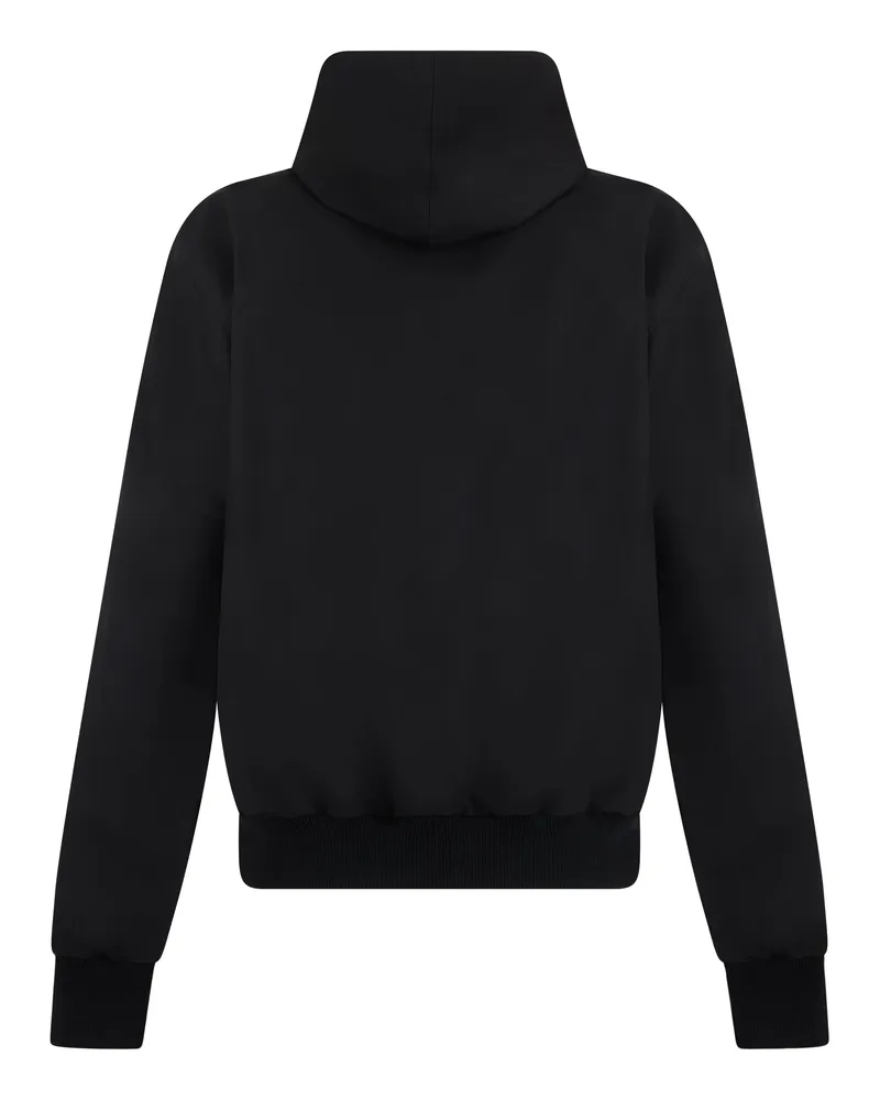 Gucci Men's Bomber Jacket Reversible With Hood Black Cotton Black