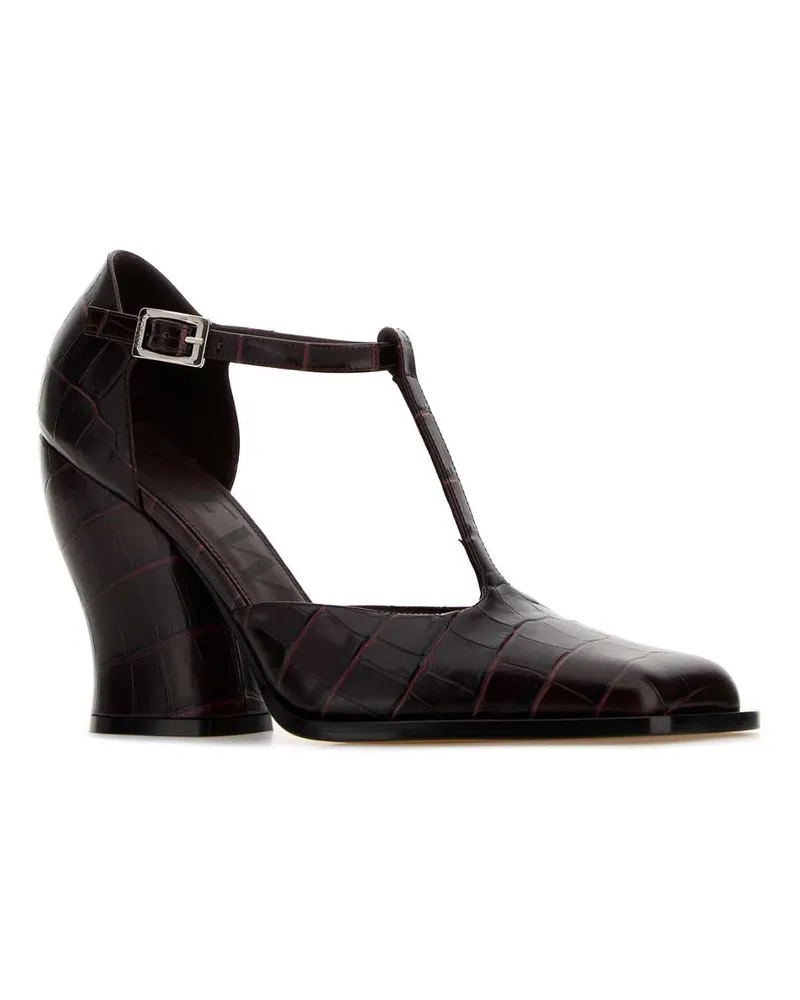 Loewe Londs01x07 Burgundy Scarpe Con Tacco High Heel Shoes Burgundy