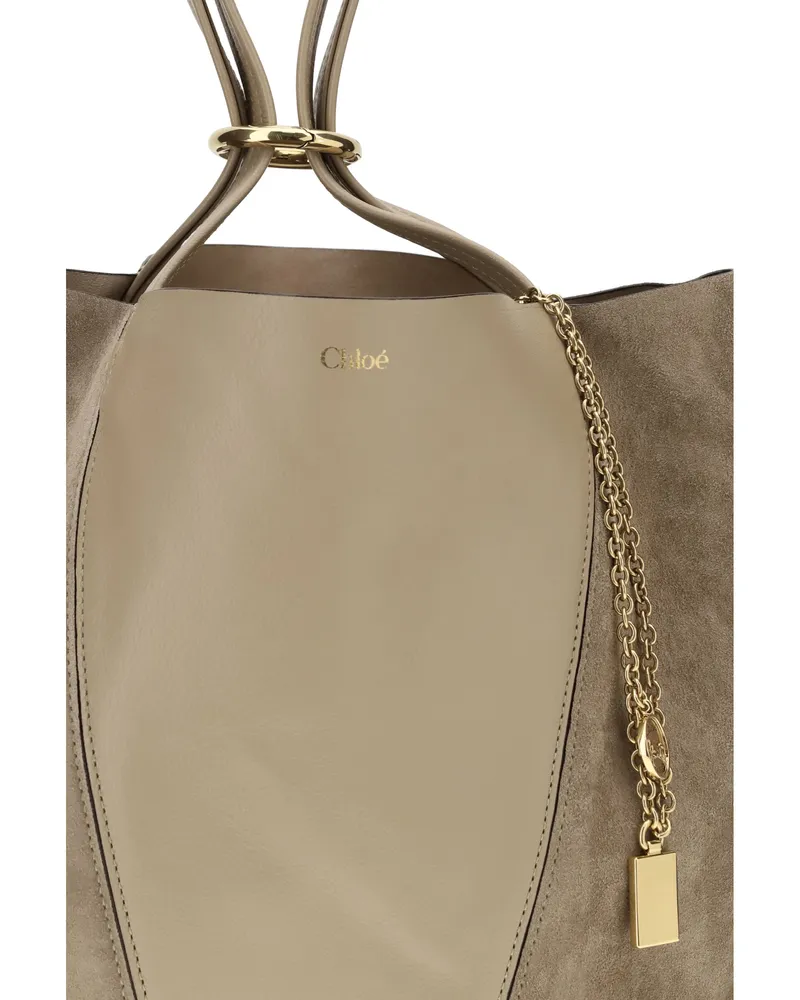 Chloé Women's Shoulder Bag Spin Boyish Brown Leather Brown