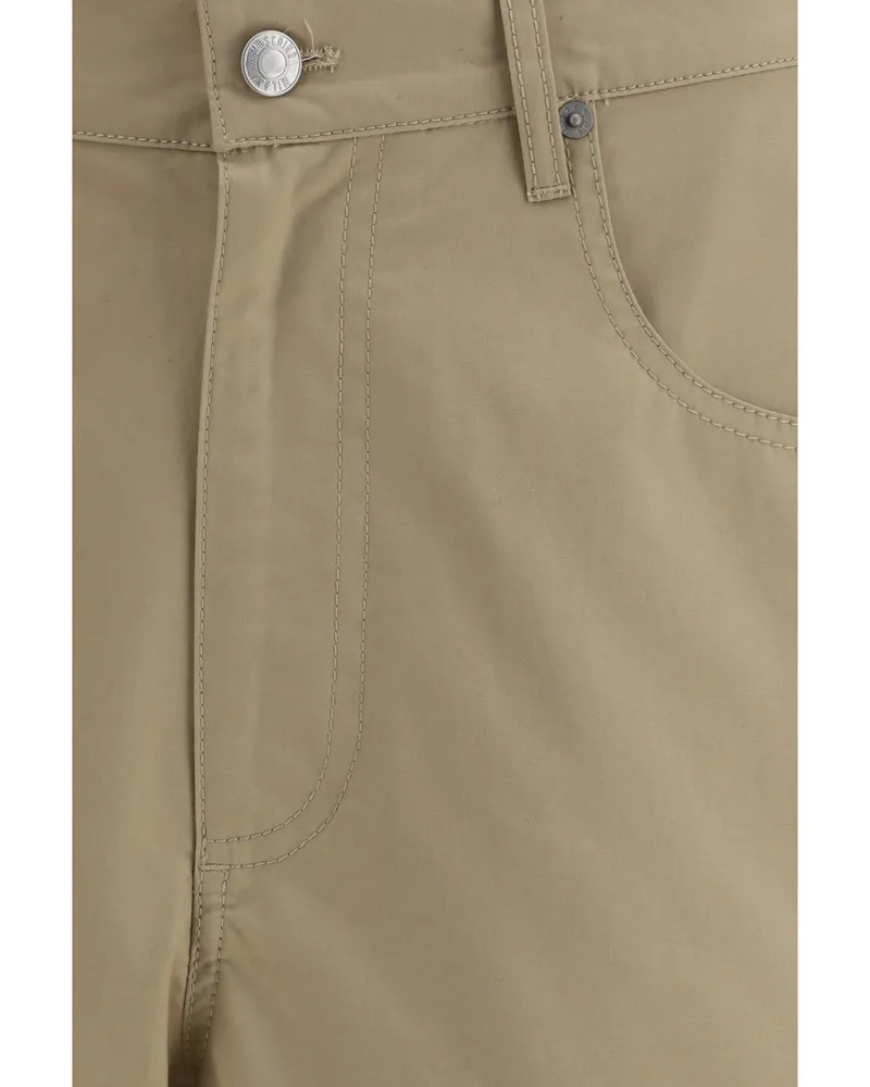 Moschino Men's Long Bermuda Shorts Cotton Marrone Beige