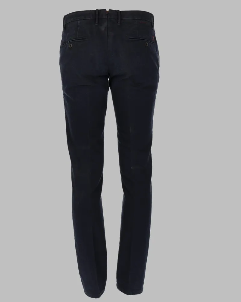 Incotex Patch Logo Cotton-Elastane Jeans — Black Black