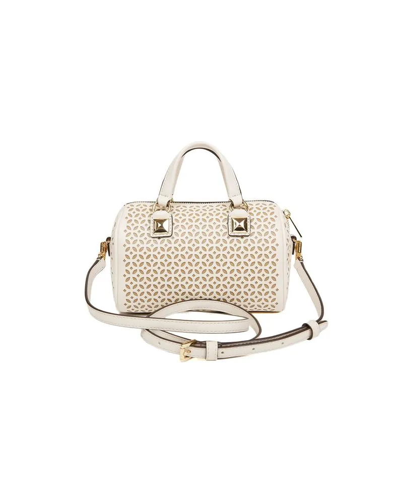 Michael Kors Women's Crossbody Bag Light Cream Polyvinyl Chloride Crossbody-bags Beige
