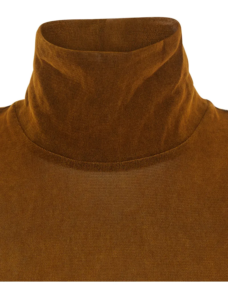 TELA V-Neck Sweater — Brown Brown