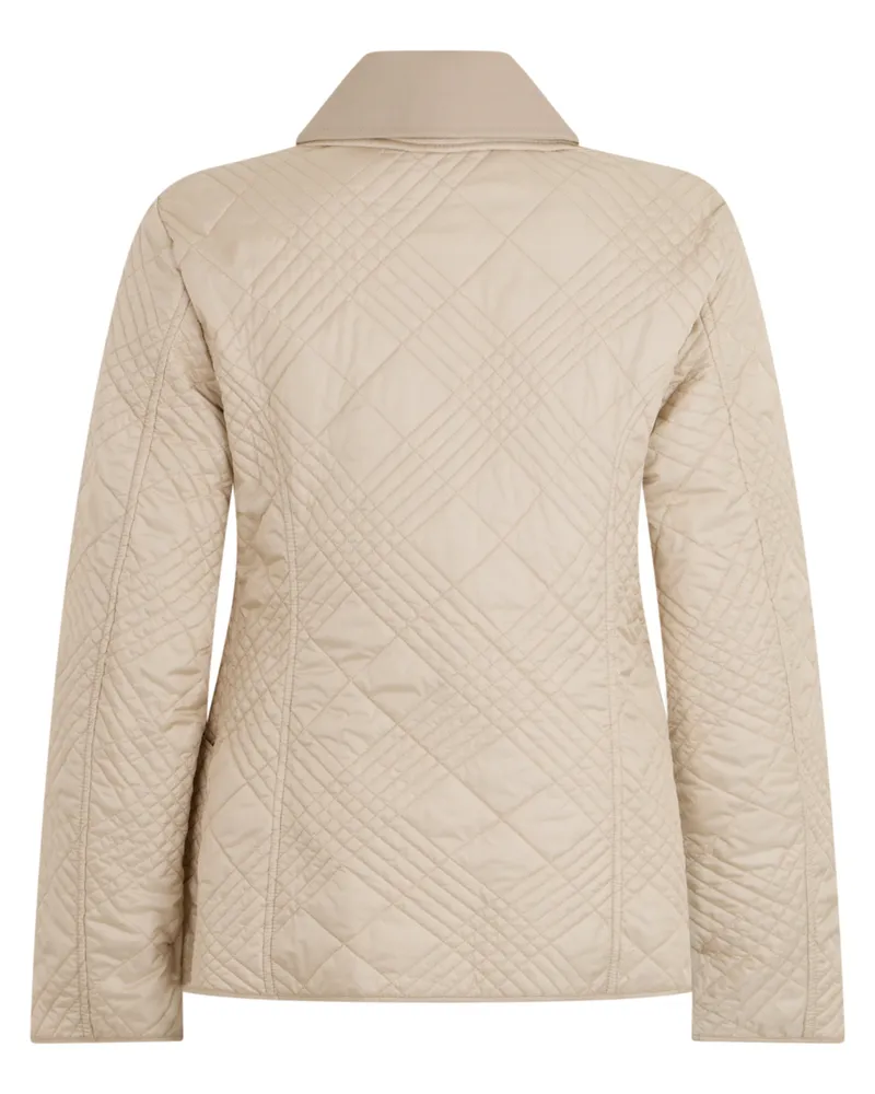 Burberry Women's Shirt Collar Jacket Stone Beige Polyamide Beige