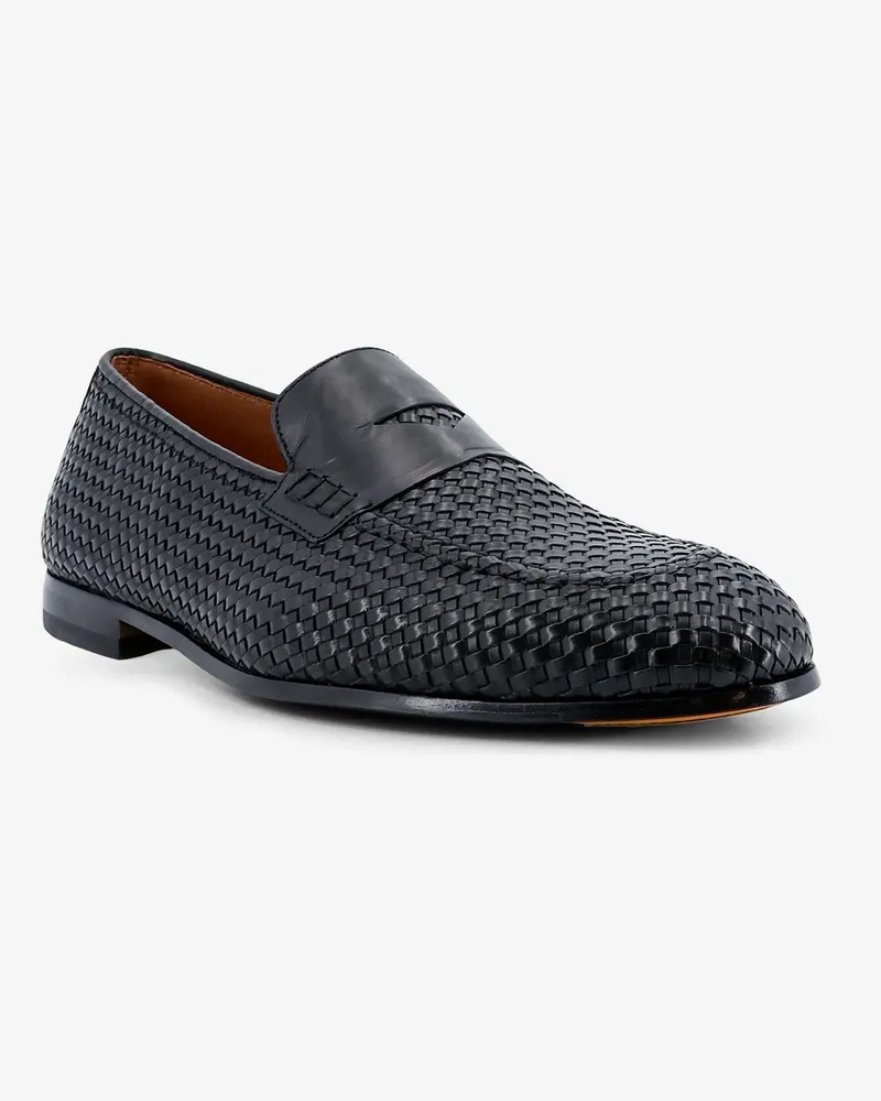 Doucal´s Men's Leather Loafers Black Pelle Black
