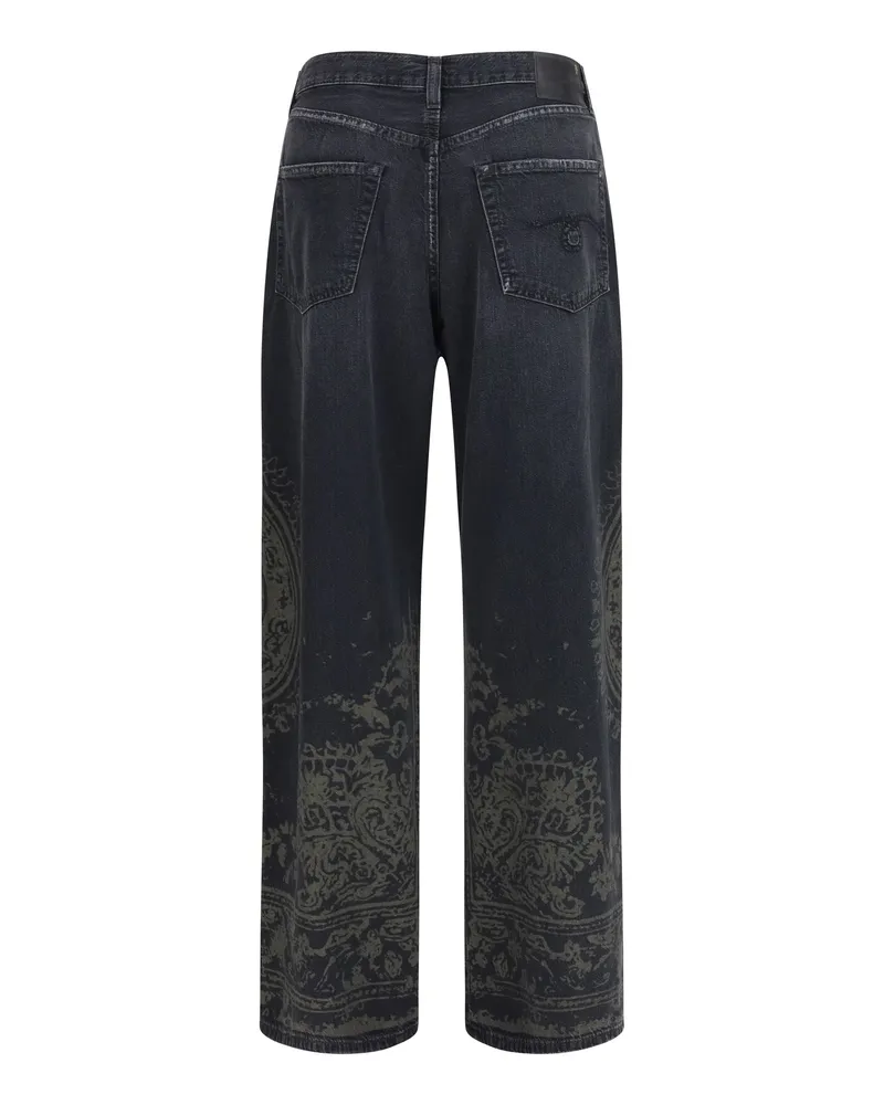R13 Women's Damon Jeans Baroque Black Cotton Black