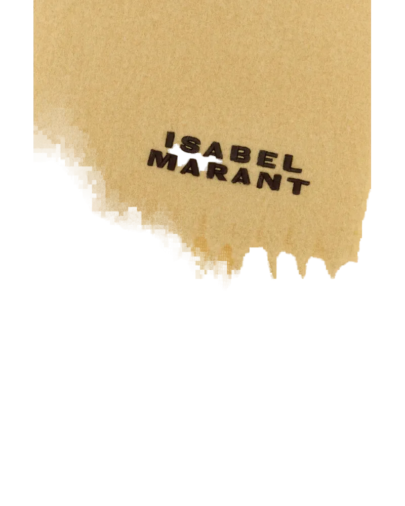 Isabel Marant Women's Cream Alpaca Blend Firny Scarf Butter Exterior: Nylon Sciarpe E Foulard Scarfs Beige