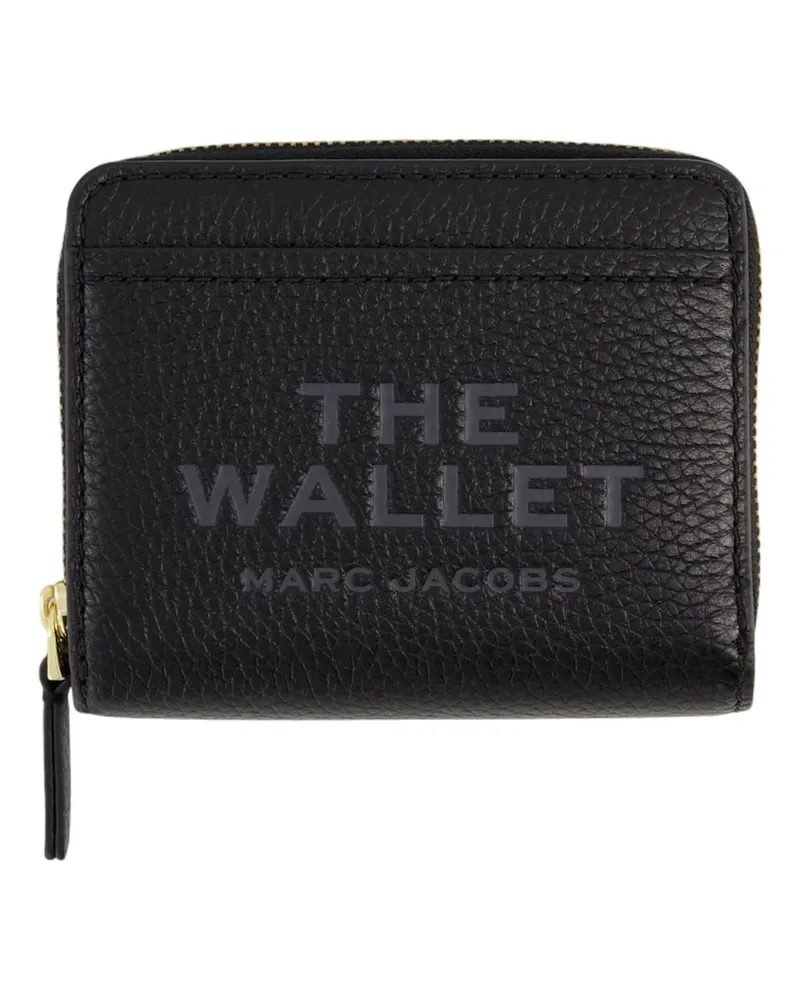 Marc Jacobs Women's The Mini Compact Wallet -  Leather Black Cowhide Bags Wallets-On-Chain Black