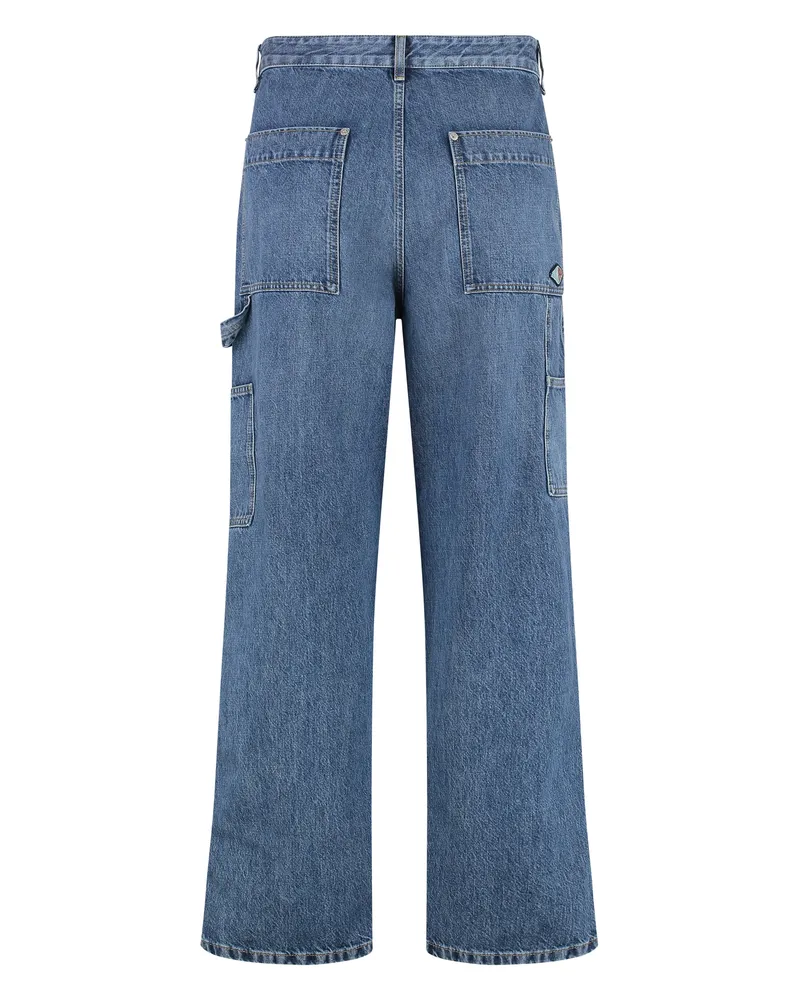 Bottega Veneta Men's Jeans Multi-Pocket Mid Blue Cotton Regular & Straight-Leg Blue