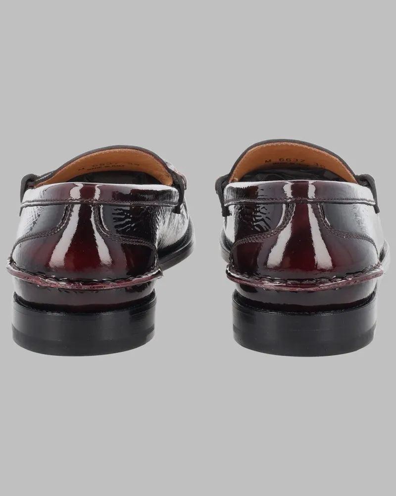 Premiata Leather Loafers — Bordeaux Bordeaux