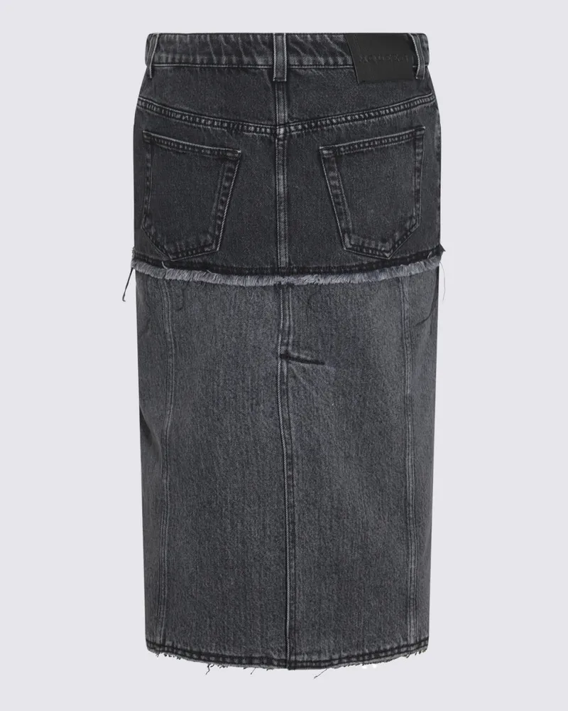 Alexander McQueen Women's Skirts Black Stonewashed _co Black