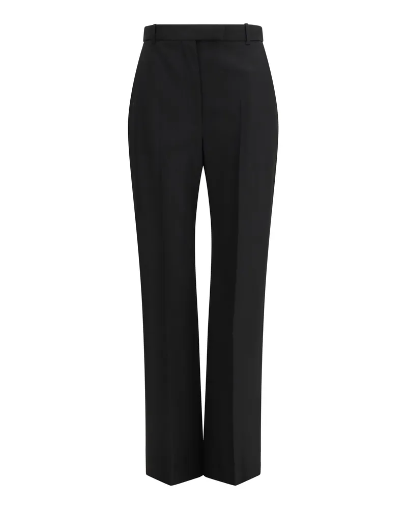 Alexander McQueen Women's Trousers Black Cotton Black
