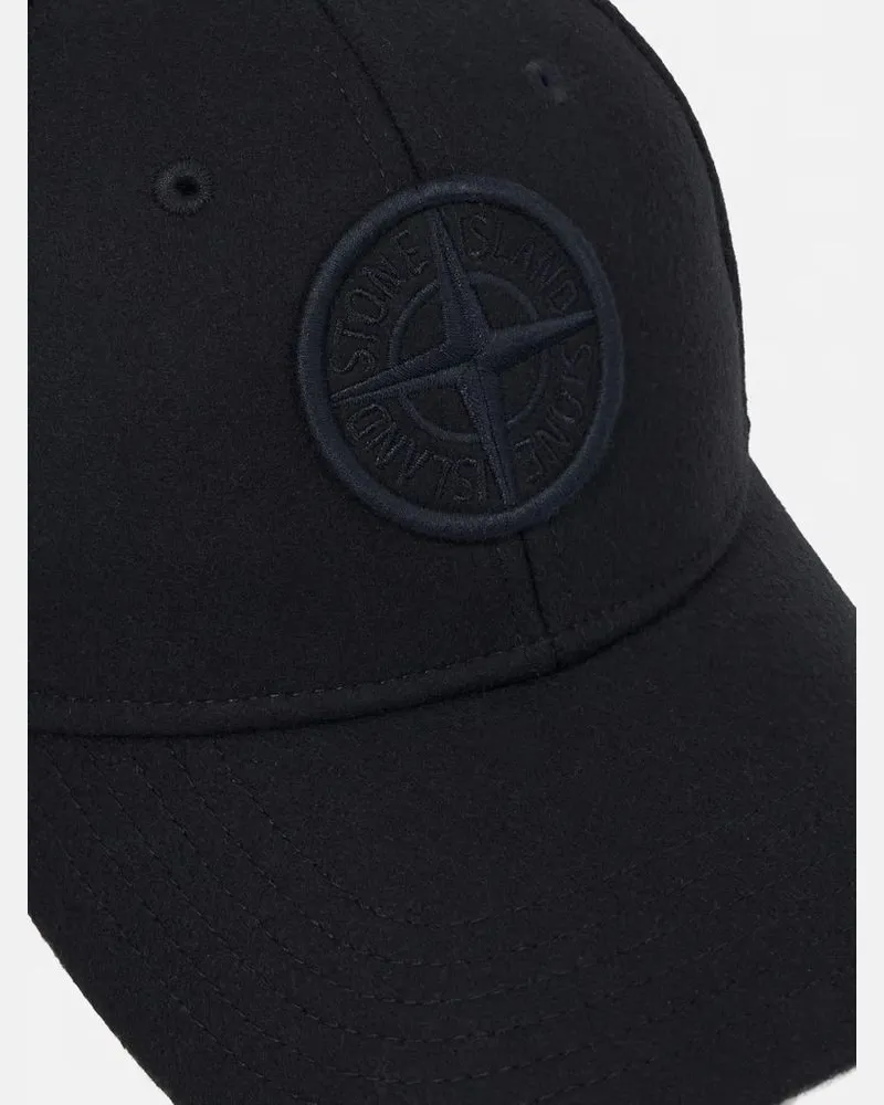 Stone Island L2S159100010S0502V00 Embroidered Logo Baseball Cap — Navy Navy