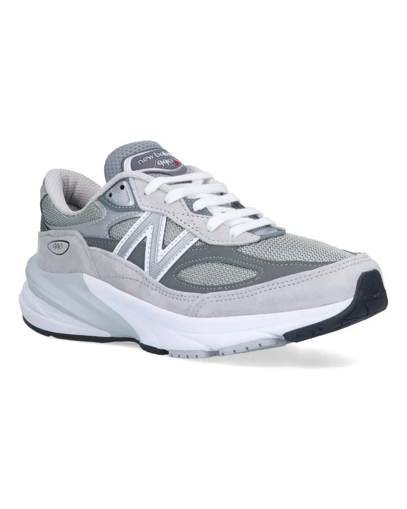 New Balance Women's Sneakers Grey Pigskin Gray