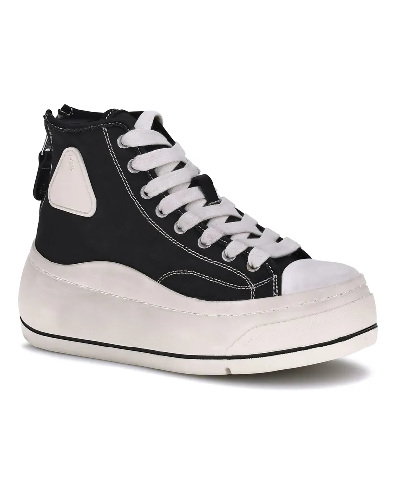 R13 Women's High Top Sneakers Black Black