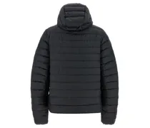 Women Black Polyamide Full-Length Jacket Clothing