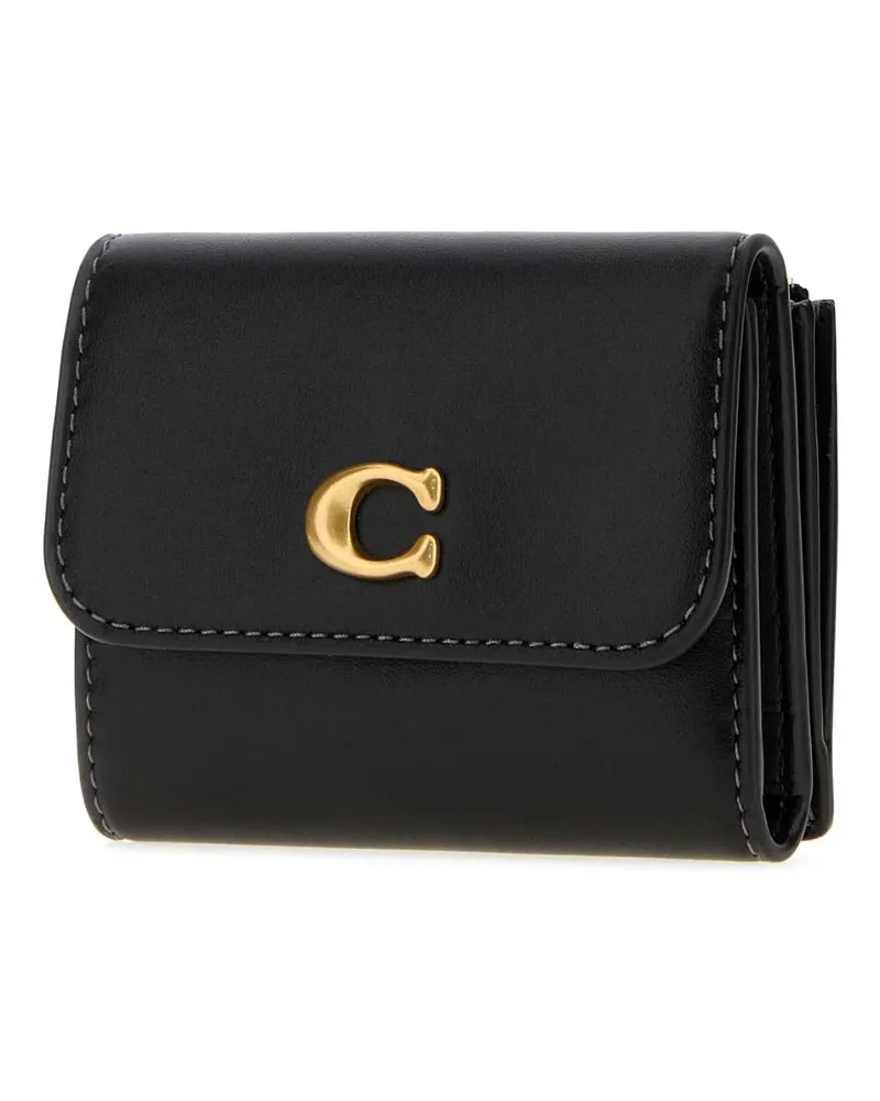Coach Essential Card Holder Wallet — Black Black