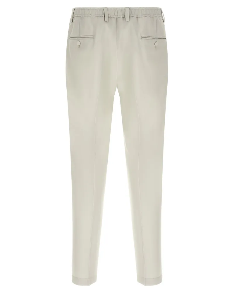 Dolce & Gabbana Wool Poplin Trousers — Cream Cream