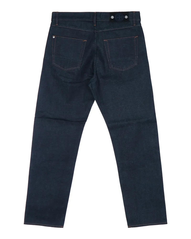 Stone Island Men's Trousers - Blue Raw Pantaloni Navy