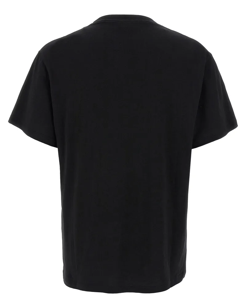 Alexander McQueen Men's Bicolor Cotton T-Shirt Bicolor