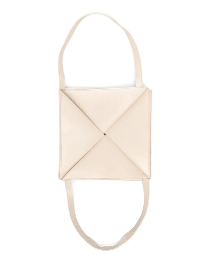 Nanushka Women's The Origami Tote Beige Polyurethane Beige
