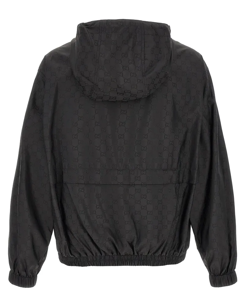 Gucci Men's Black Polyamide Shell Jacket Clothing Black