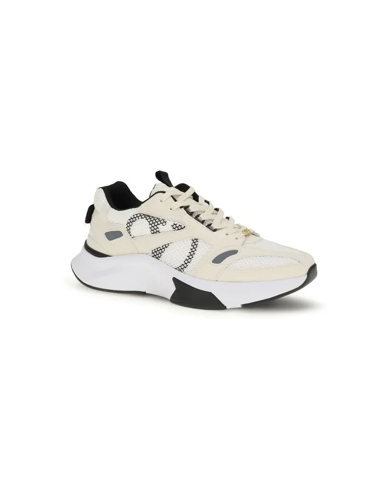 Valentino Garavani Men's White Fabric Low Top Sneakers White