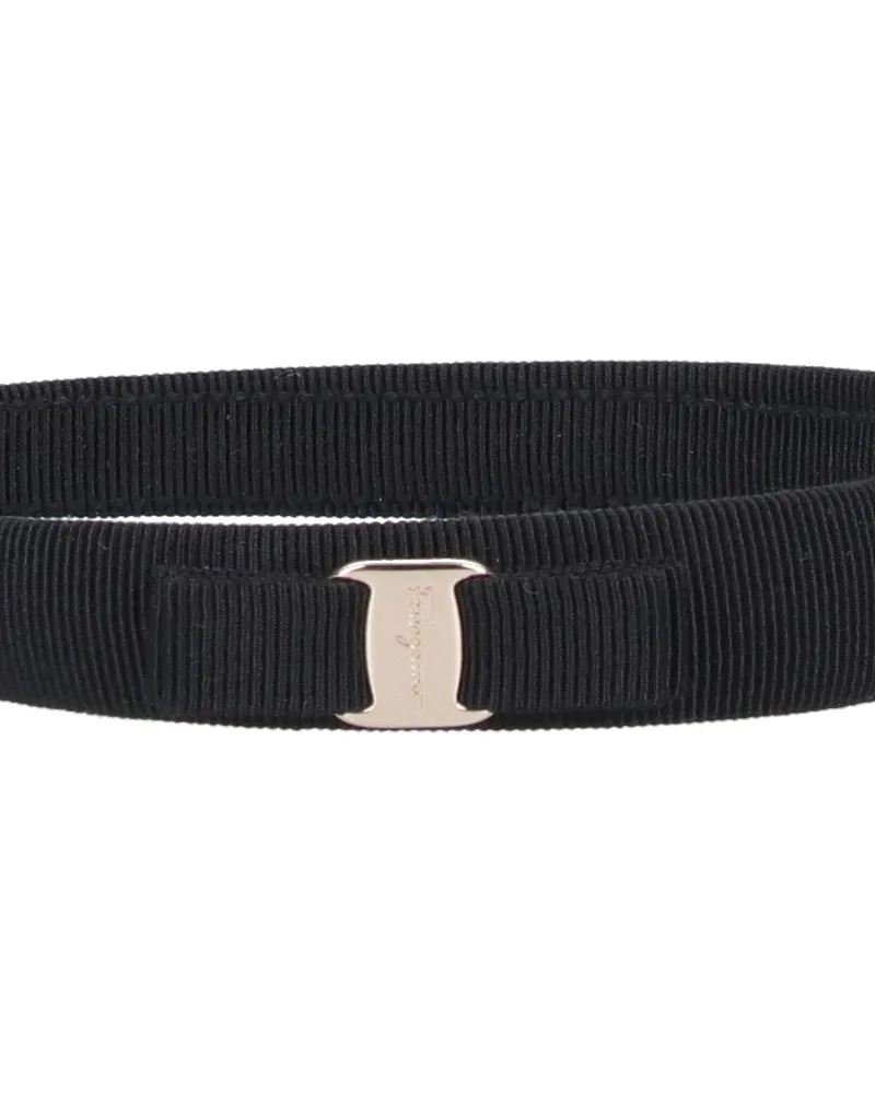 Ferragamo Women's Accessories Black Cotton Black
