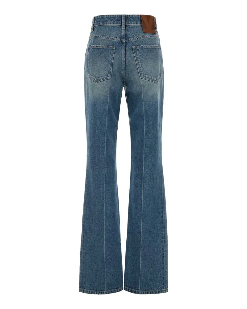 Valentino Garavani Women's Denim Jeans Mediumbluedenim Exterior: Cotton Blue