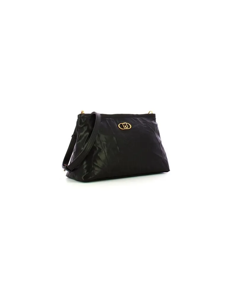 Liu Jo Polyurethane Clutch — Black Black