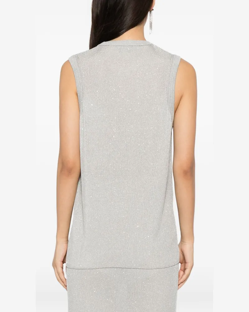 Tom Ford Sequined Tank Top — grey Grey