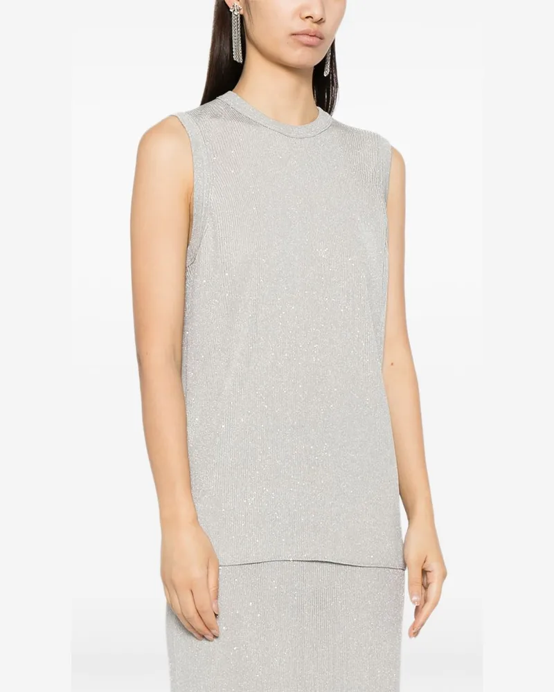 Tom Ford Sequined Tank Top — grey Grey