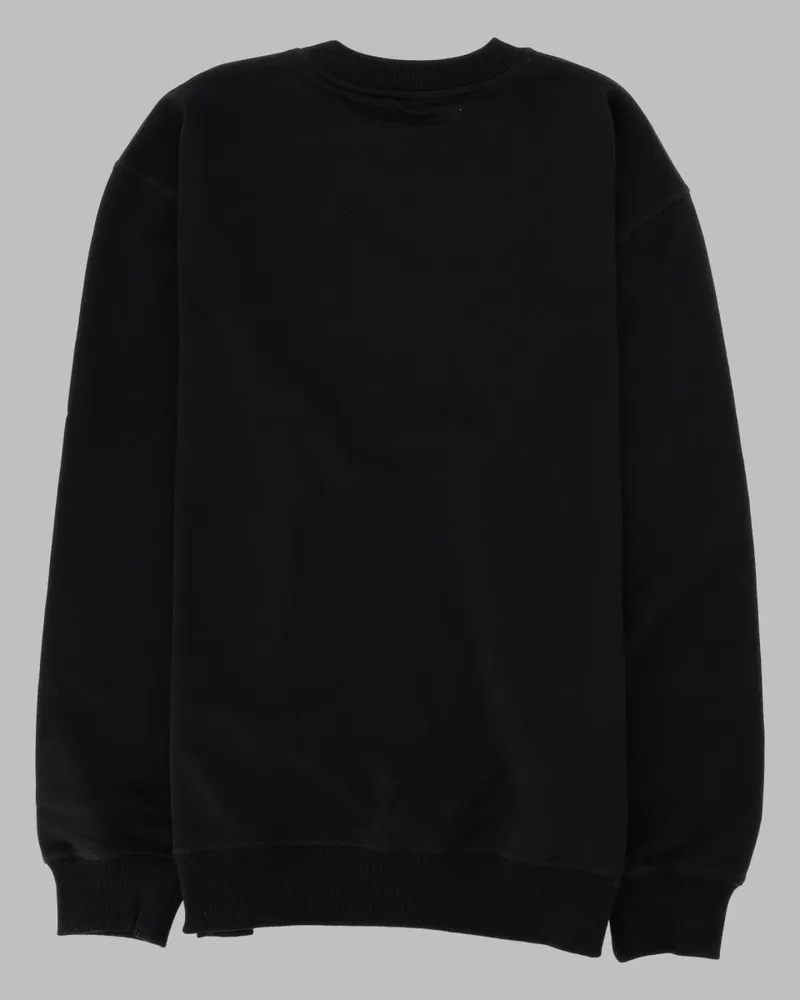 Balmain Embroidered Vintage Effect Sweatshirt — Black Black