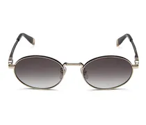 SFUB30 Metal Round-Frame Sunglasses — Rose gold