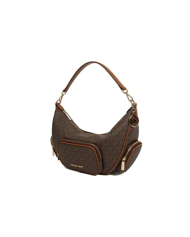 Michael Kors Merritt Shoulder Bag — Brown Brown