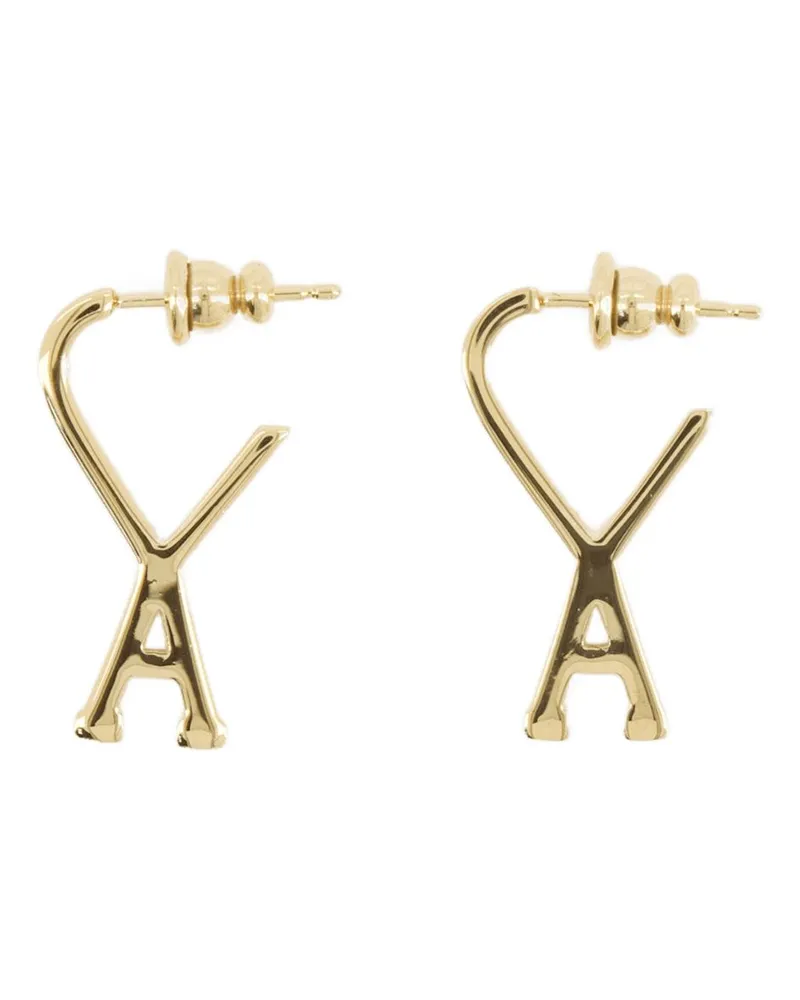 AMI Paris ADC Earrings — Gold Gold