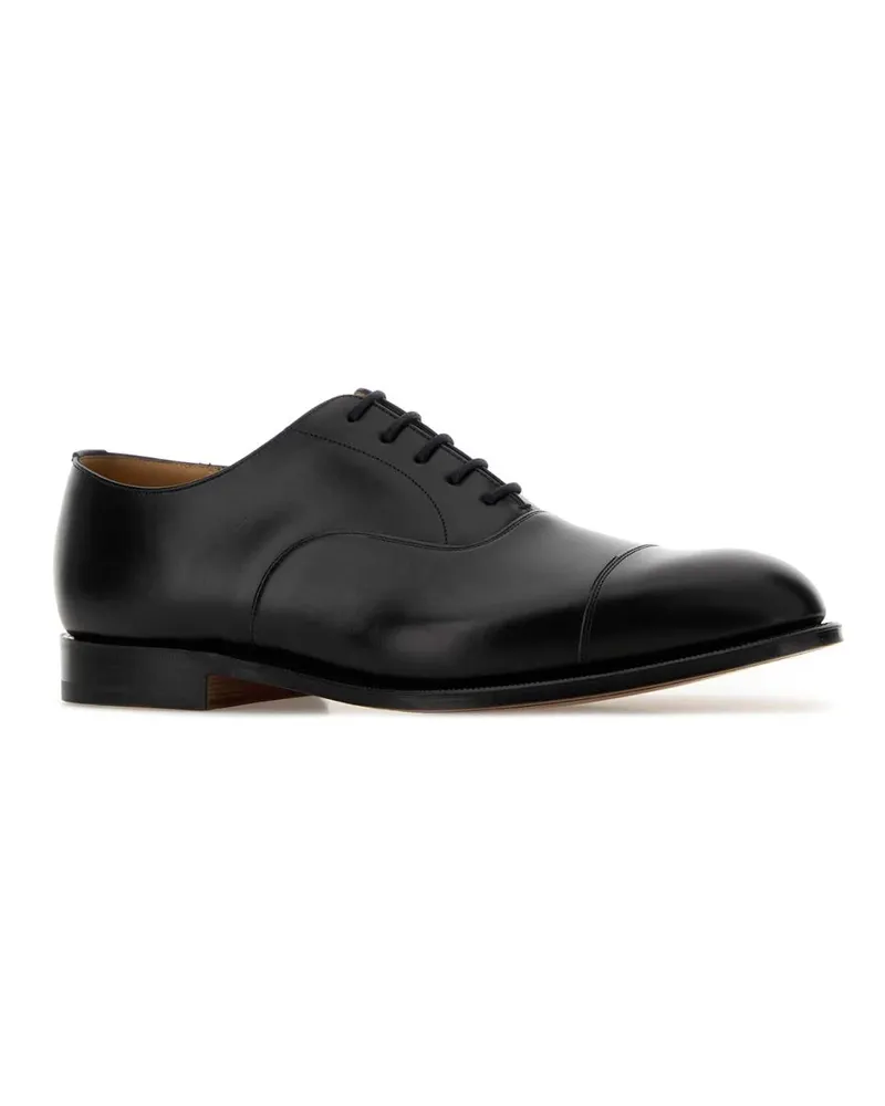 Church's Men's Black Leather Consul Lace-Up Shoes Scarpe Stringate Black