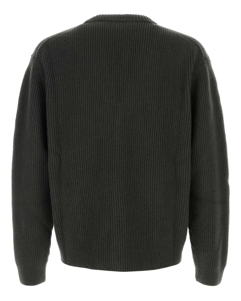 Gucci Men's Charcoal Wool Blend Cardigan Militarygreengreen Maglieria Green