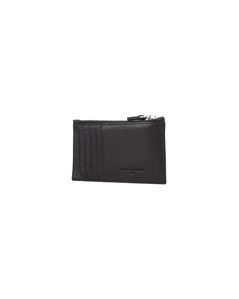MOMO DESIGN Men's Wallet Black Genuine Leather Bags Black