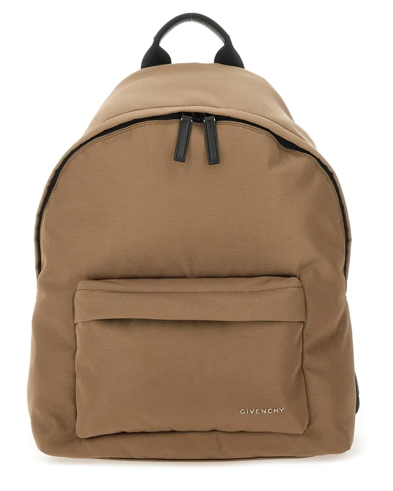 Givenchy Men's Essential U Backpack Brown Polyamide Backpacks Brown