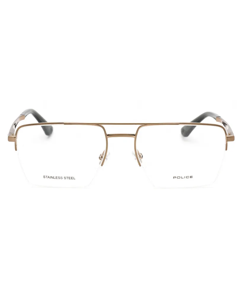 Police Men's Vplg71m Eyeglasses Bronze Optical Glasses Sunglasses Bronze
