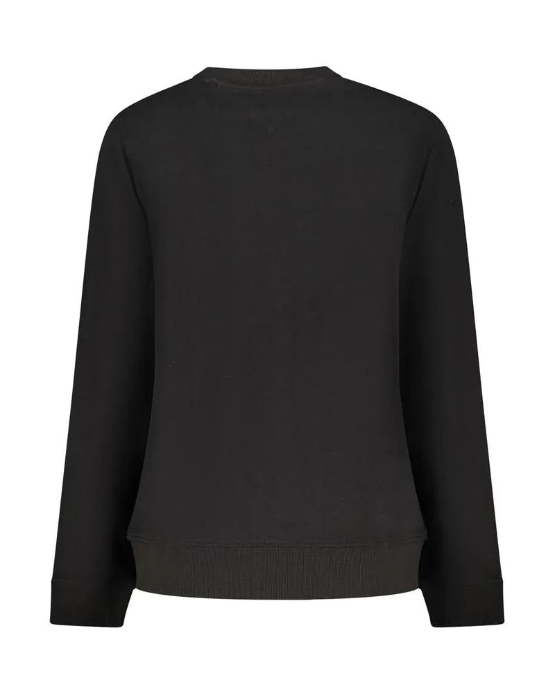 Tommy Hilfiger Logo-Embroidered Cotton Sweatshirt — Black Black