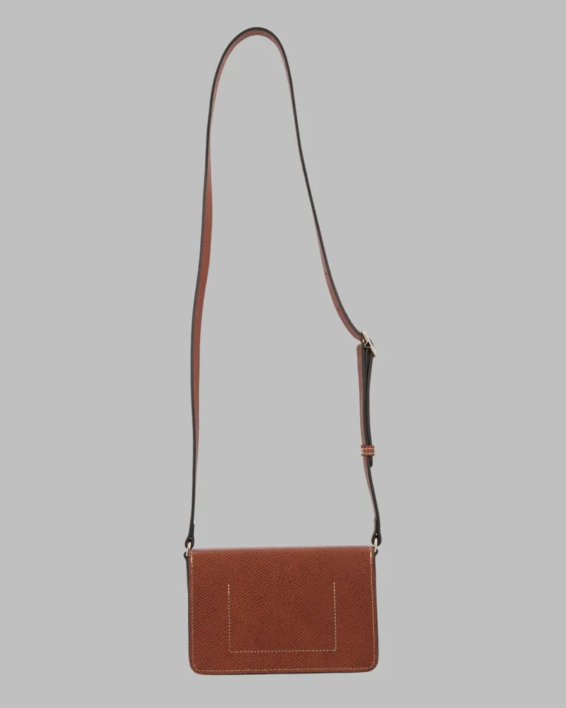 Longchamp Women's Camera Bag Épure Leather Buff Shoulder Brown