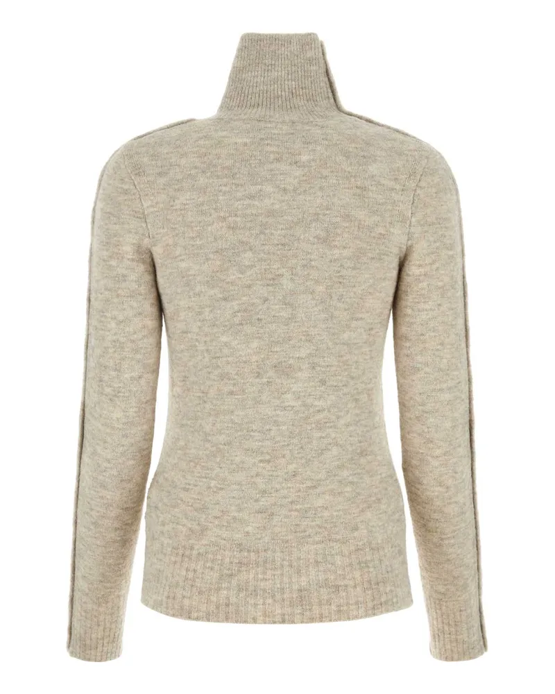 Isabel Marant Women's Melange Sand Nylon Blend Malo Sweater Beige Maglieria Beige