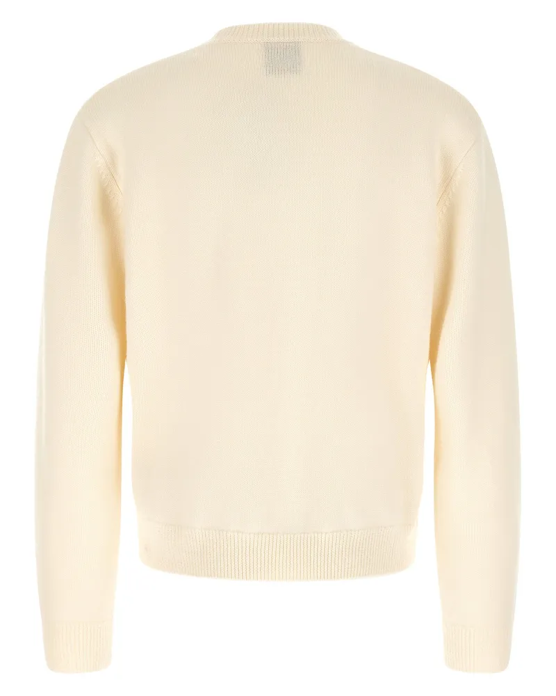 Casablanca Paris Pyramid Abduction Intarsia Sweater — Cream Cream